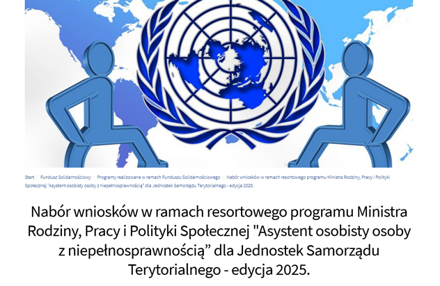 Kolejna edycja Programu asystencji osoby z niepełnosprawnością - diagnozujemy potrzeby