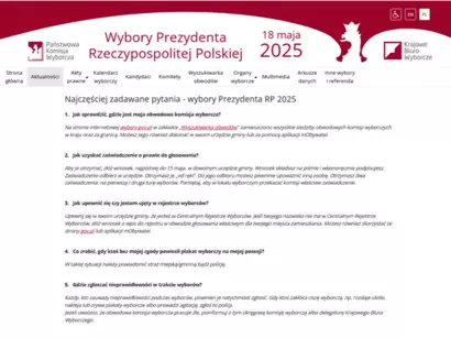 Najczęściej zadawane pytania związane z wyborami Prezydenta Polski