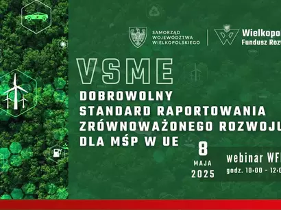 Webinar pod nazwą „Dobrowolny Standard Raportowania Zrównoważonego Rozwoju dla MŚP w UE”