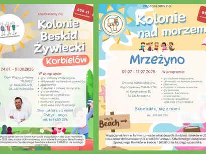 Kolonie z dofinansowaniem dla dzieci rolników