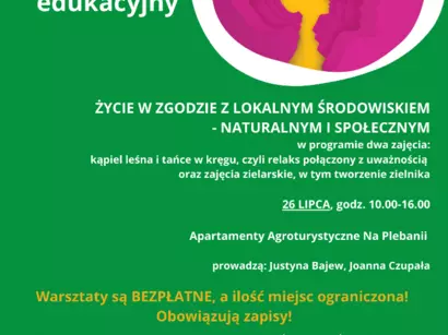 O tym jak żyć w zgodzie z lokalnym środowiskiem - naturalnym i społecznym na warsztatach w Jaszkowie w ramach projektu „Sukces kobiecy dawniej i dziś”