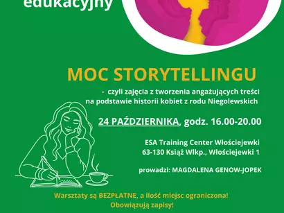 Zaproszenie na Warsztat edukacyjny „Moc storytellingu”