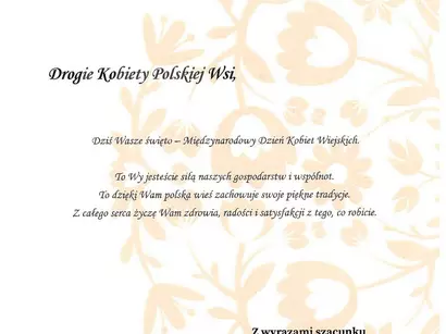 Międzynarodowy Dzień Kobiet Wiejskich 