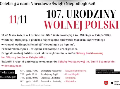 Zaproszenie do wspólnego świętowania Narodowego Święta Niepodległości