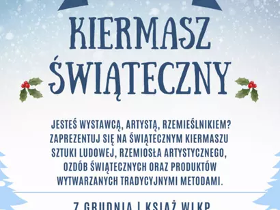 Kiermasz świąteczny w Książu Wlkp. - rękodzieło, ozdoby, regionalne przysmaki