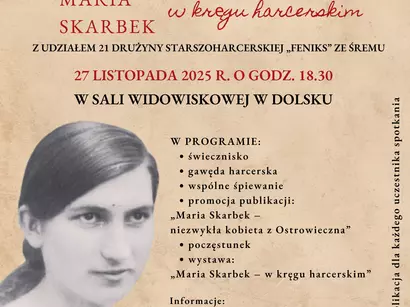 Zaproszenie - Wieczornica poświęcona Marii Skarbek 