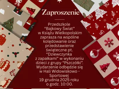 Przedszkolaki zapraszają na przedstawienie Dziewczynka z zapałkami