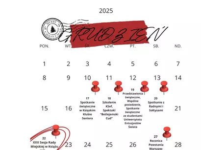 Samorządowo - świąteczne kalendarium grudnia