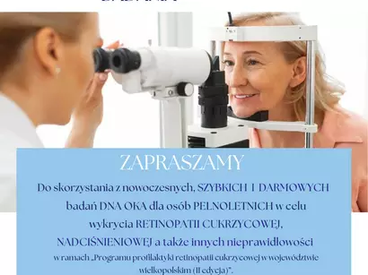 Bezpłatne badanie dna oka w Książu Wlkp.