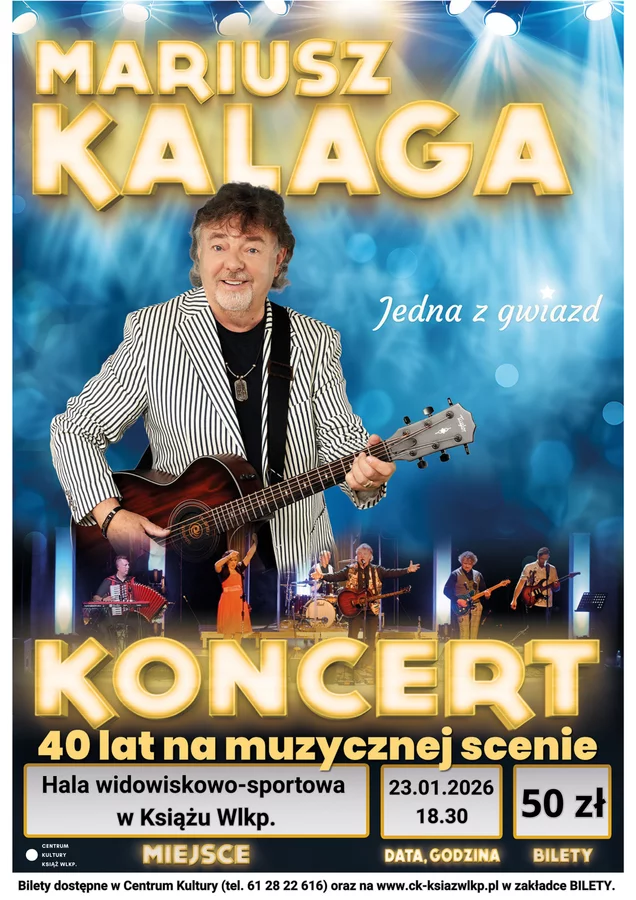 Koncert Mariusza Kalagi w Książu Wlkp.