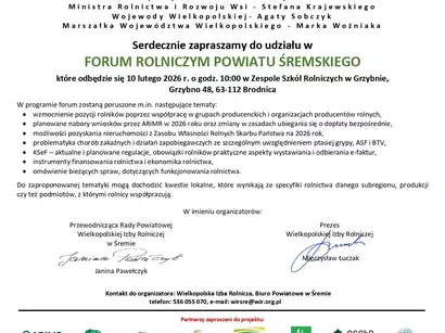  XIX edycja Wielkopolskich Forów Rolniczych