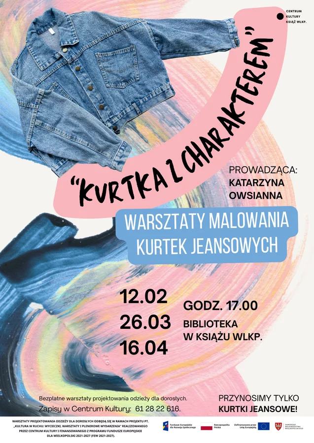 Warsztaty malowania kurtek jeansowych