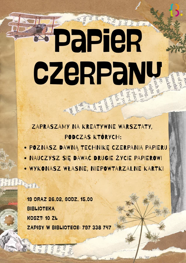 Kreatywne warsztaty - Papier czerpany
