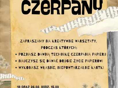 Kreatywne warsztaty - Papier czerpany