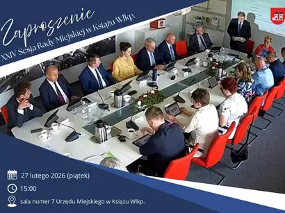 Zawiadomienie o XXIV Sesji Rady Miejskiej w Książu Wlkp.