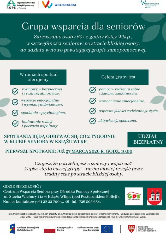 Spotkanie Grupy Wsparcia dla Seniora