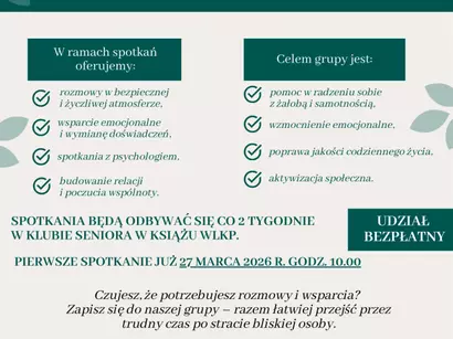 Spotkanie Grupy Wsparcia dla Seniora