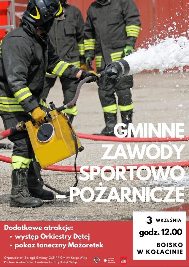 Zaproszenie na Gminne Zawody Sportowo-Pożarnicze w Kołacinie