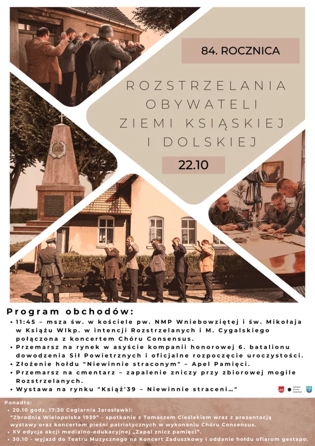 Uczcimy pamięć o rozstrzelanych Obywatelach Ziemi Ksiąskiej i Dolskiej w 84. rocznicę operacji Tannenberg