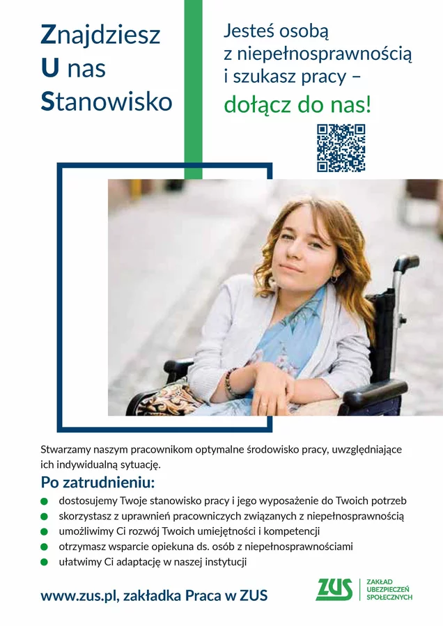 ZUS zatrudni osoby z niepełnosprawnością
