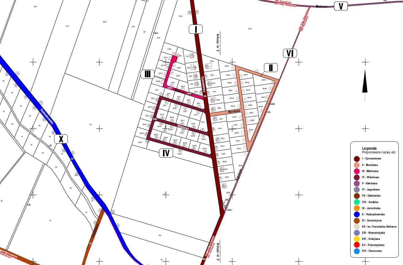 Czereśniowa, Malinowa i wiele innych (nie tylko owocowych) nazw dla nowych ulic Książa Wlkp.